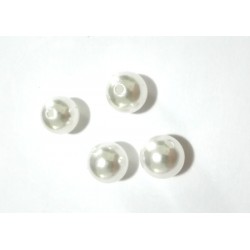 Perle di Plastica Bianche - Diametro 10 mm